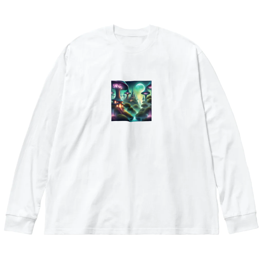 茉莉花の幻想的な魔法の国の美しい森 Big Long Sleeve T-Shirt