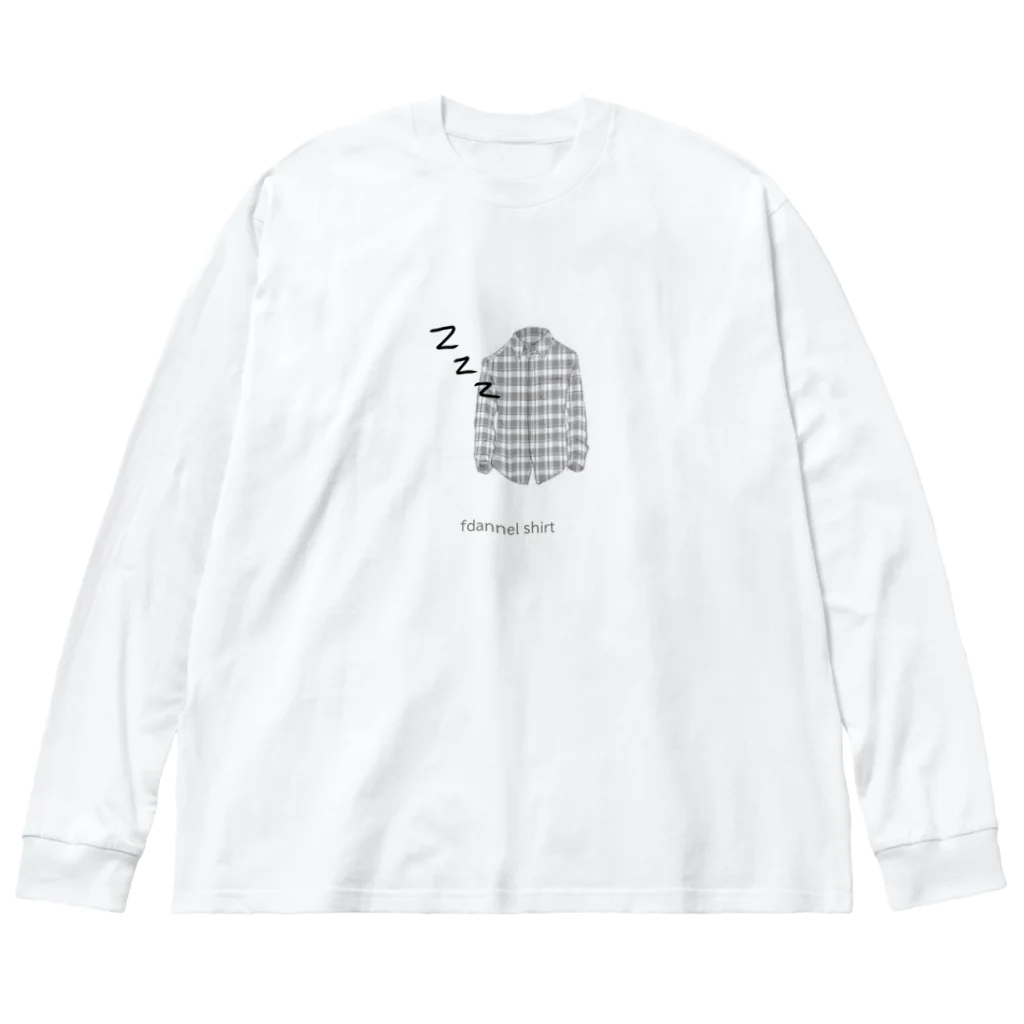 mayuwo屋さんの普段寝るシャツ Big Long Sleeve T-Shirt