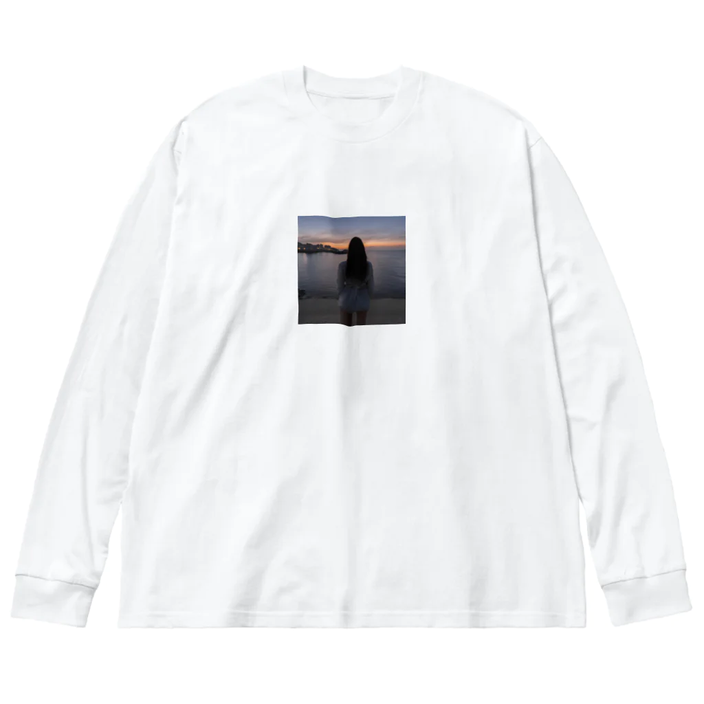 maguromagのクールガール Big Long Sleeve T-Shirt