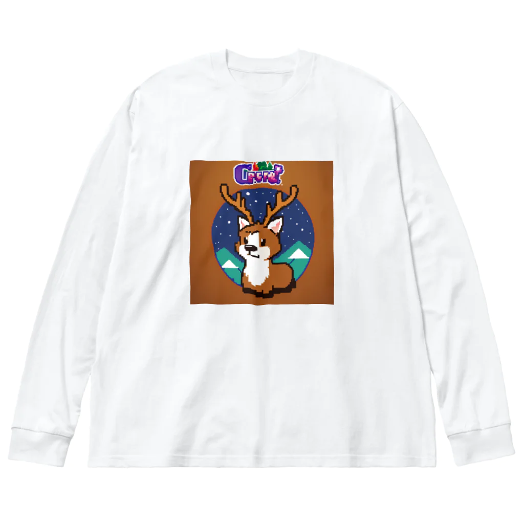 おしゃれなグッズ集のトナカイのドット絵　トナドット Big Long Sleeve T-Shirt