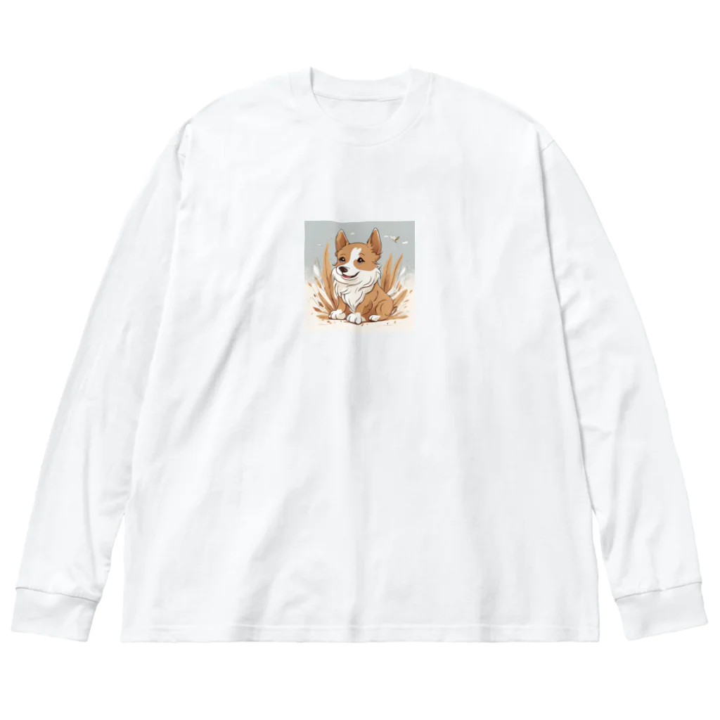 aki's shopのTHE忠実犬 Big Long Sleeve T-Shirt