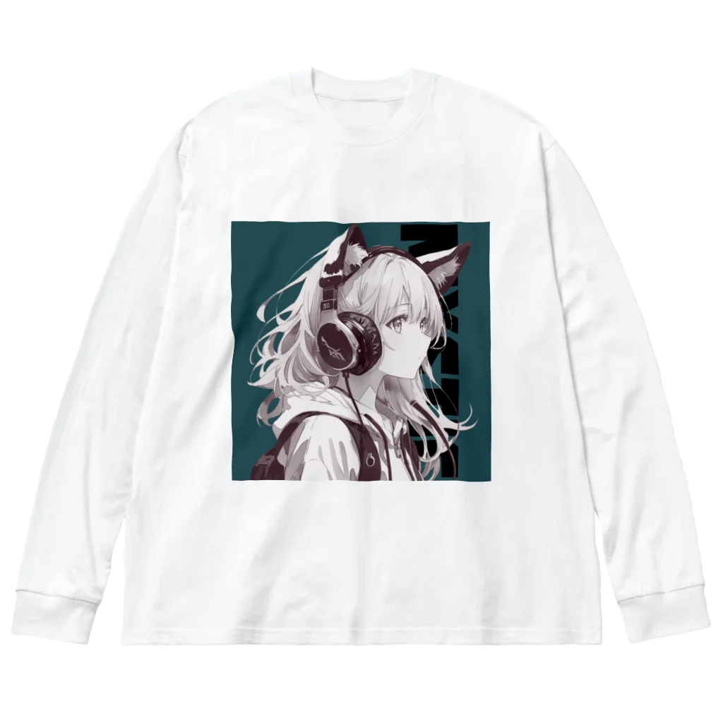 アーケイン・ストリート雑貨のミスティックキャットN15 Big Long Sleeve T-Shirt