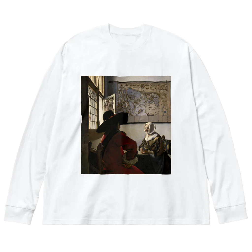 世界美術商店の兵士と笑う女 / Officer and Laughing Girl Big Long Sleeve T-Shirt