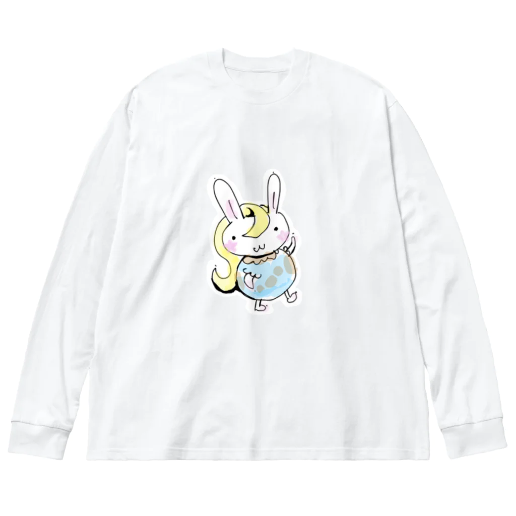 るなてら赤猫しょっぷのるなてら ビッグシルエットロングスリーブTシャツ