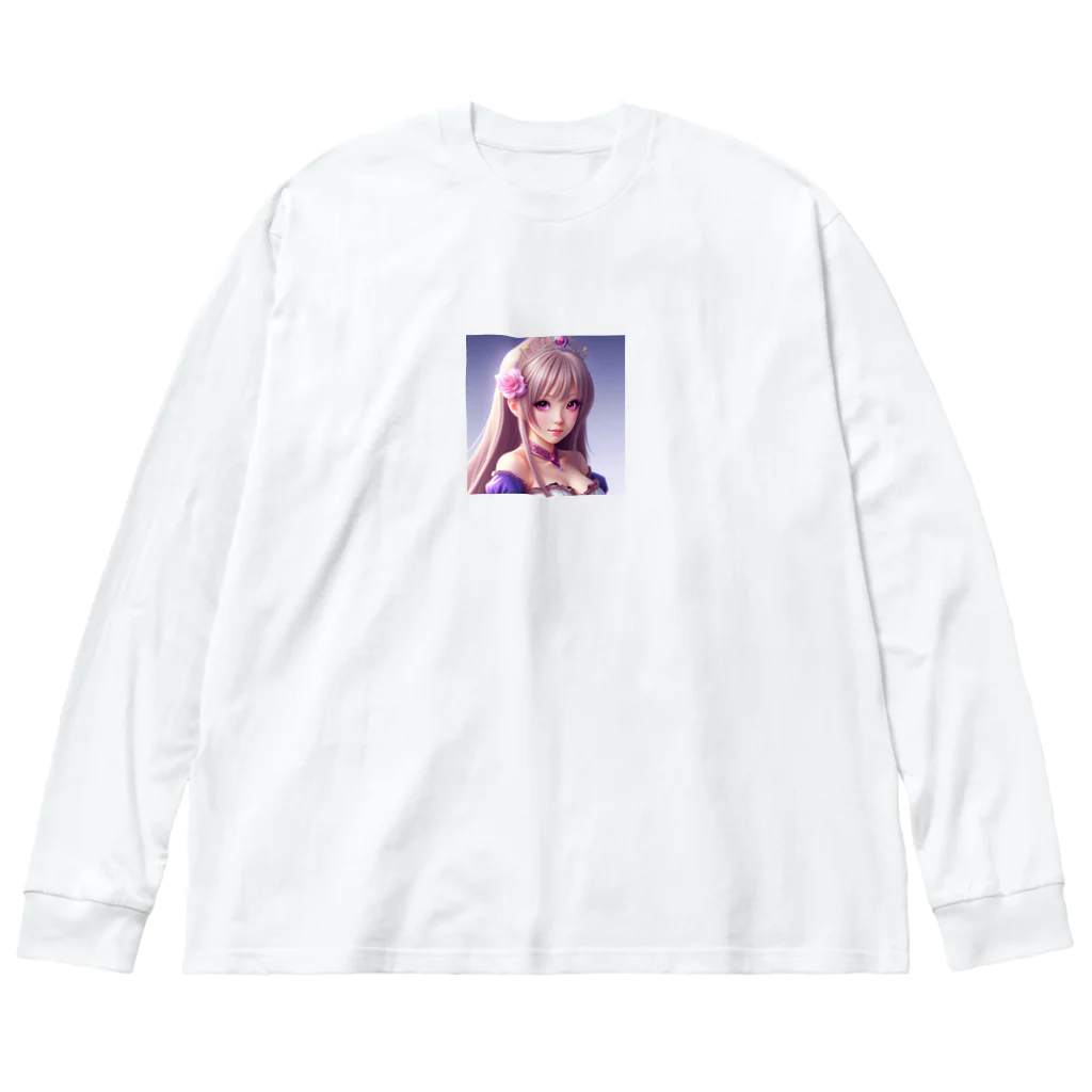 KSK SHOPの美少女アイドル ビッグシルエットロングスリーブTシャツ