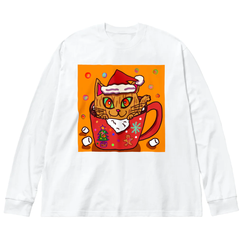 MAのクリスマスにゃんこ Big Long Sleeve T-Shirt