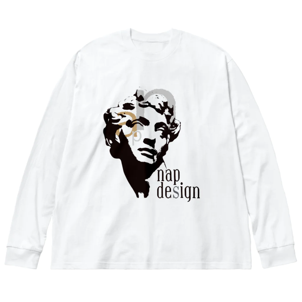  napdesign×Journeyのnapdesignバック ビッグシルエットロングスリーブTシャツ