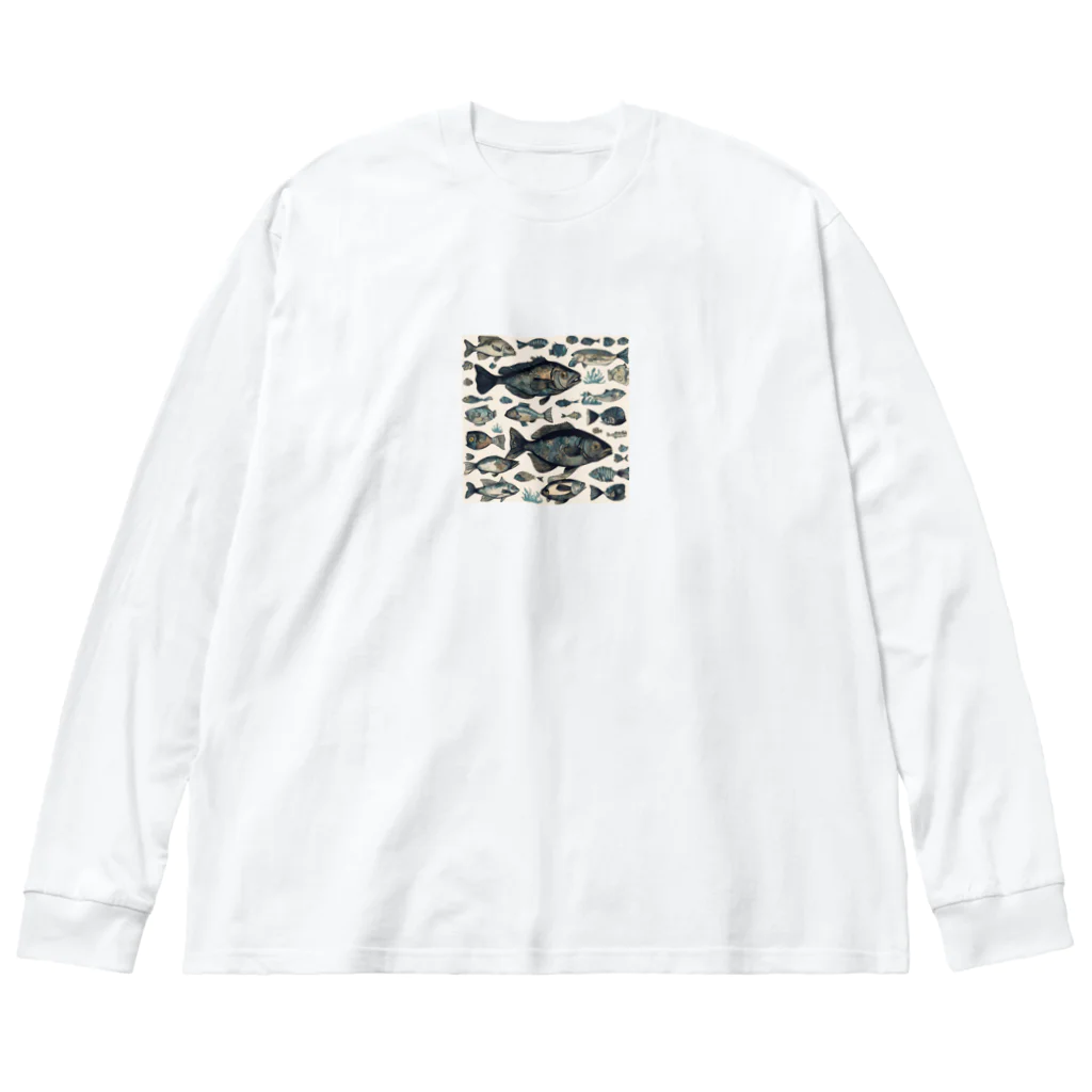 かずのこの魚グッズ Big Long Sleeve T-Shirt