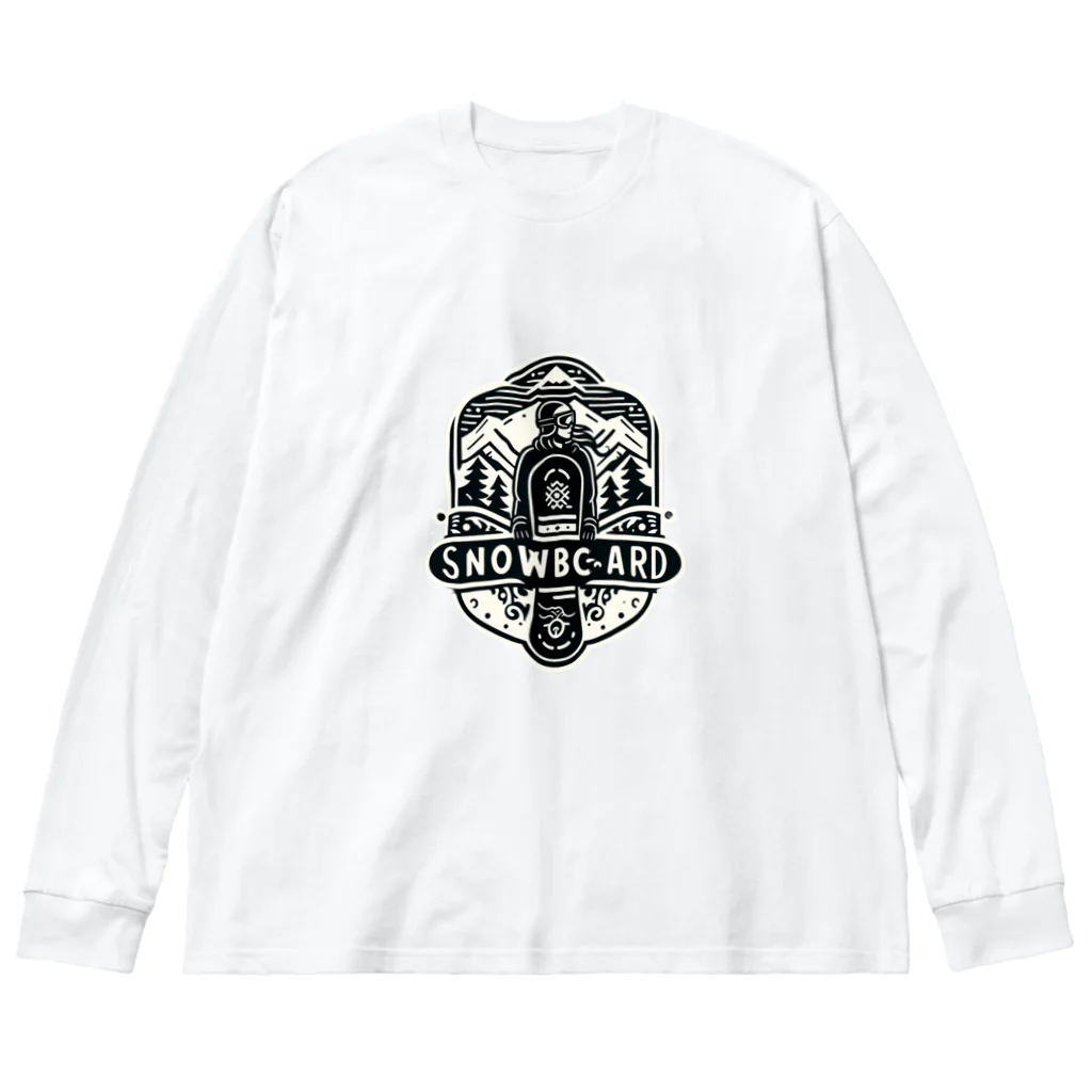 shiba9のスノーボーダー Big Long Sleeve T-Shirt