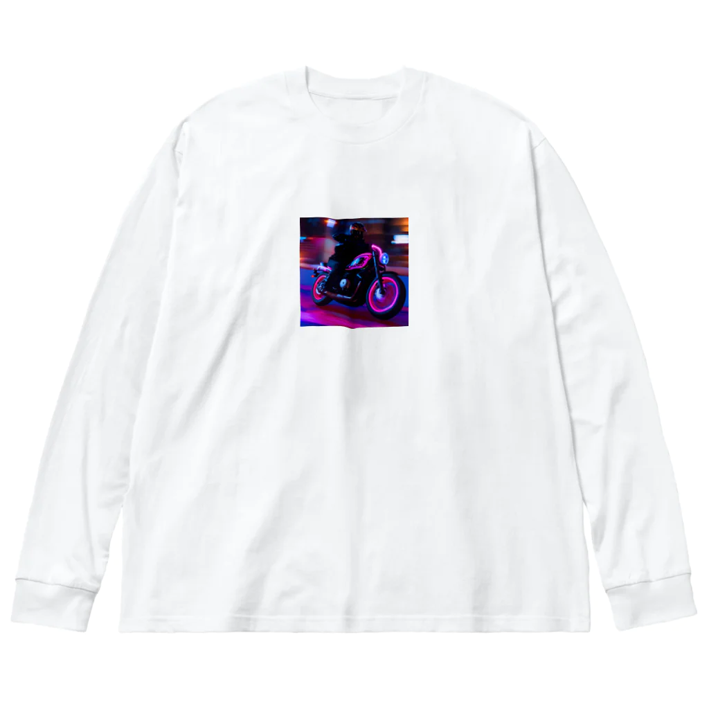 MaSaRuのバイクのイラストグッズ Big Long Sleeve T-Shirt