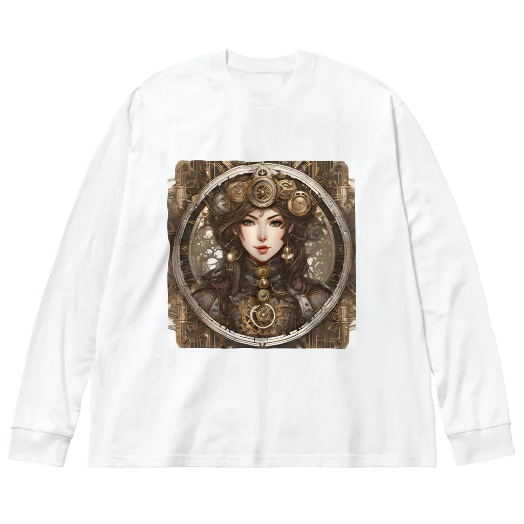 IGNISのスチームパンク少女4 Big Long Sleeve T-Shirt