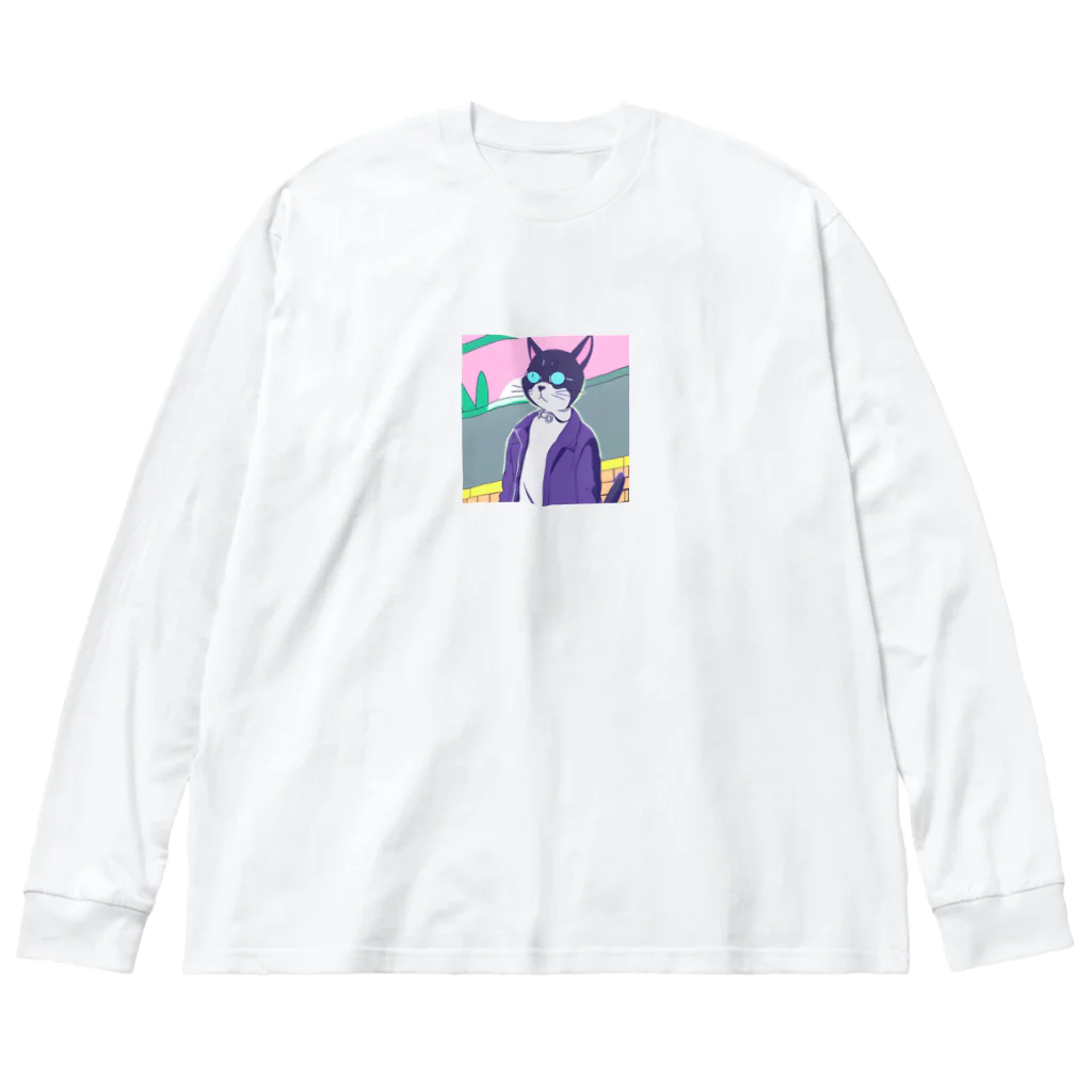 ブギーズのヌコ博士 Big Long Sleeve T-Shirt