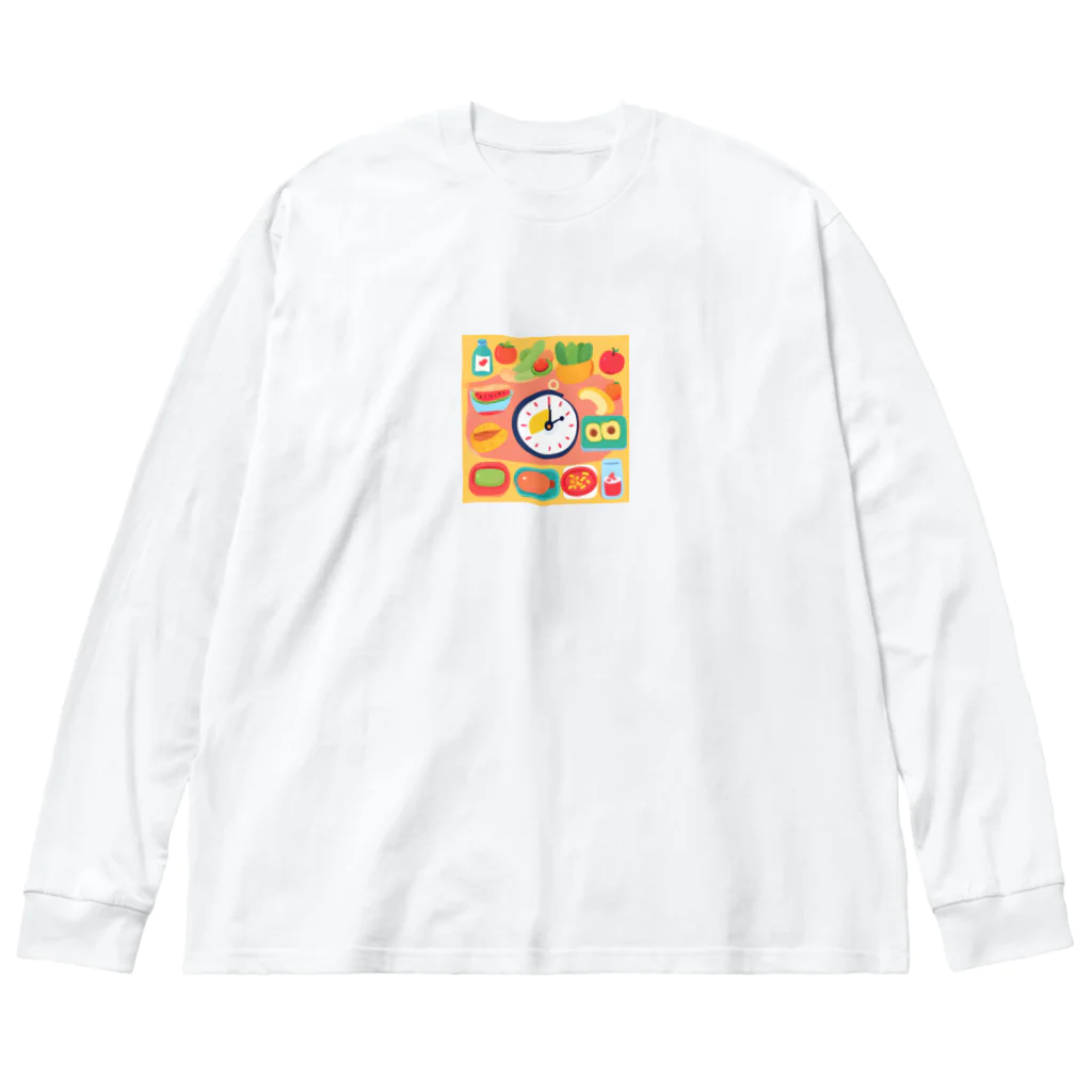 crayon2chanの食事制限　アイテム ビッグシルエットロングスリーブTシャツ