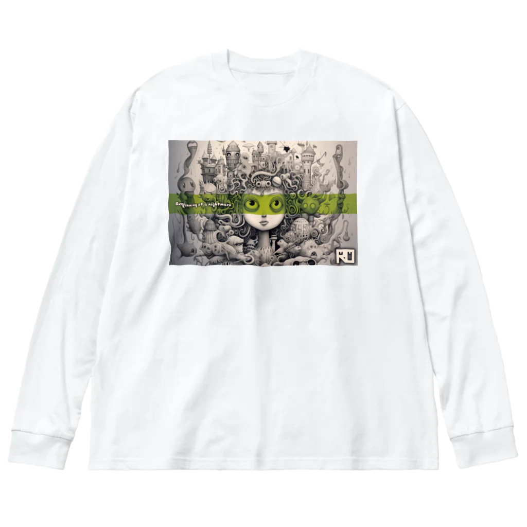 ROのBeginning of a nightmare 2 (Green Line) Big Long Sleeve T-Shirt