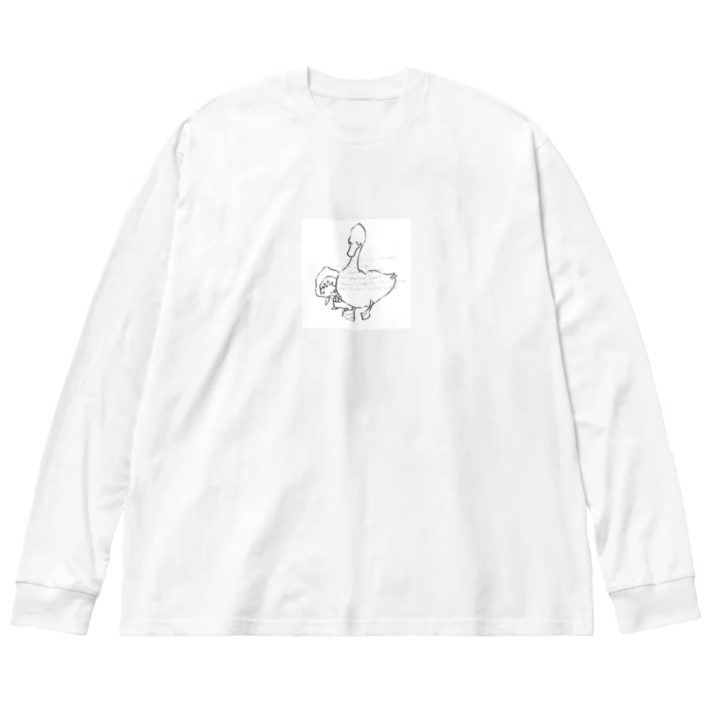 魔法の世界～ずきん～のずきんbabyと母さんアヒル Big Long Sleeve T-Shirt