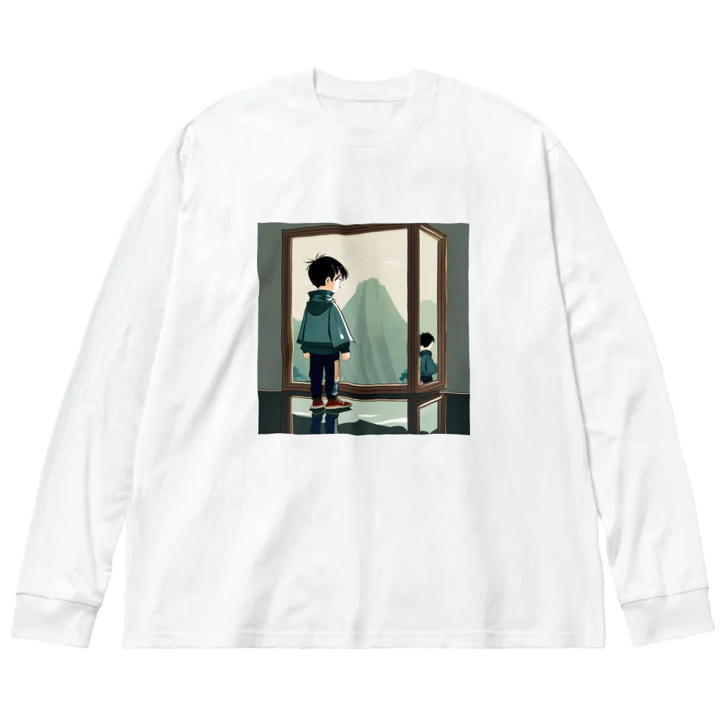 みとみとショップの孤独な少年　　 Big Long Sleeve T-Shirt