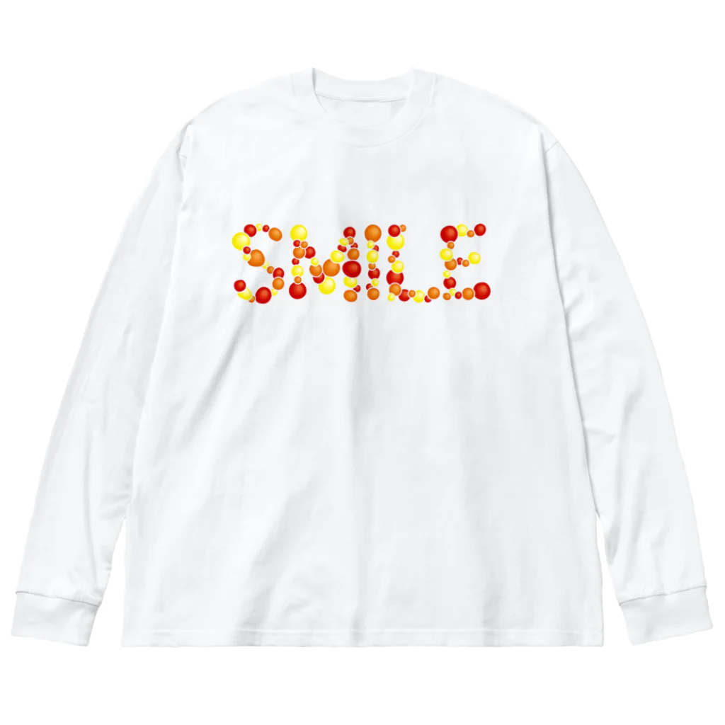 junichi-goodsのバルーン文字「SMILE」（赤色系） Big Long Sleeve T-Shirt