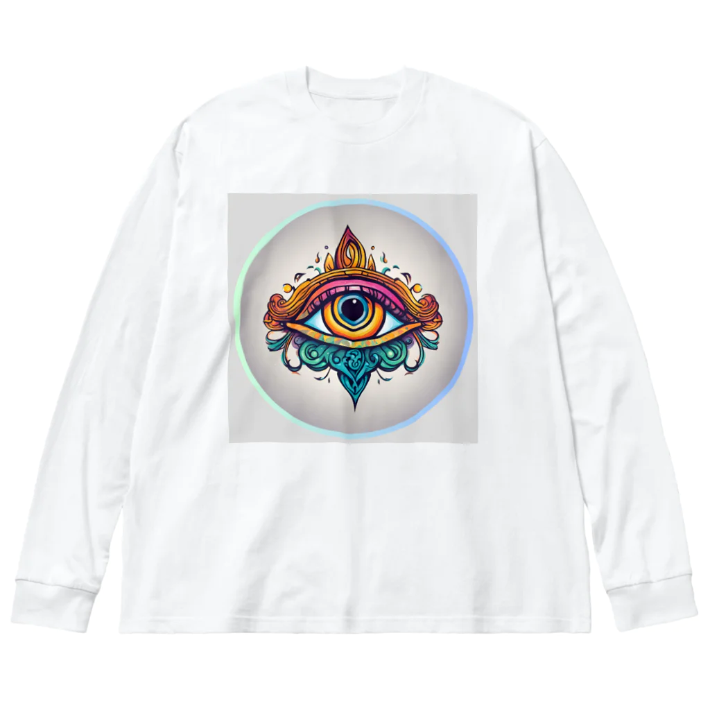 Persona MoMのオレンジの第3のeye ビッグシルエットロングスリーブTシャツ