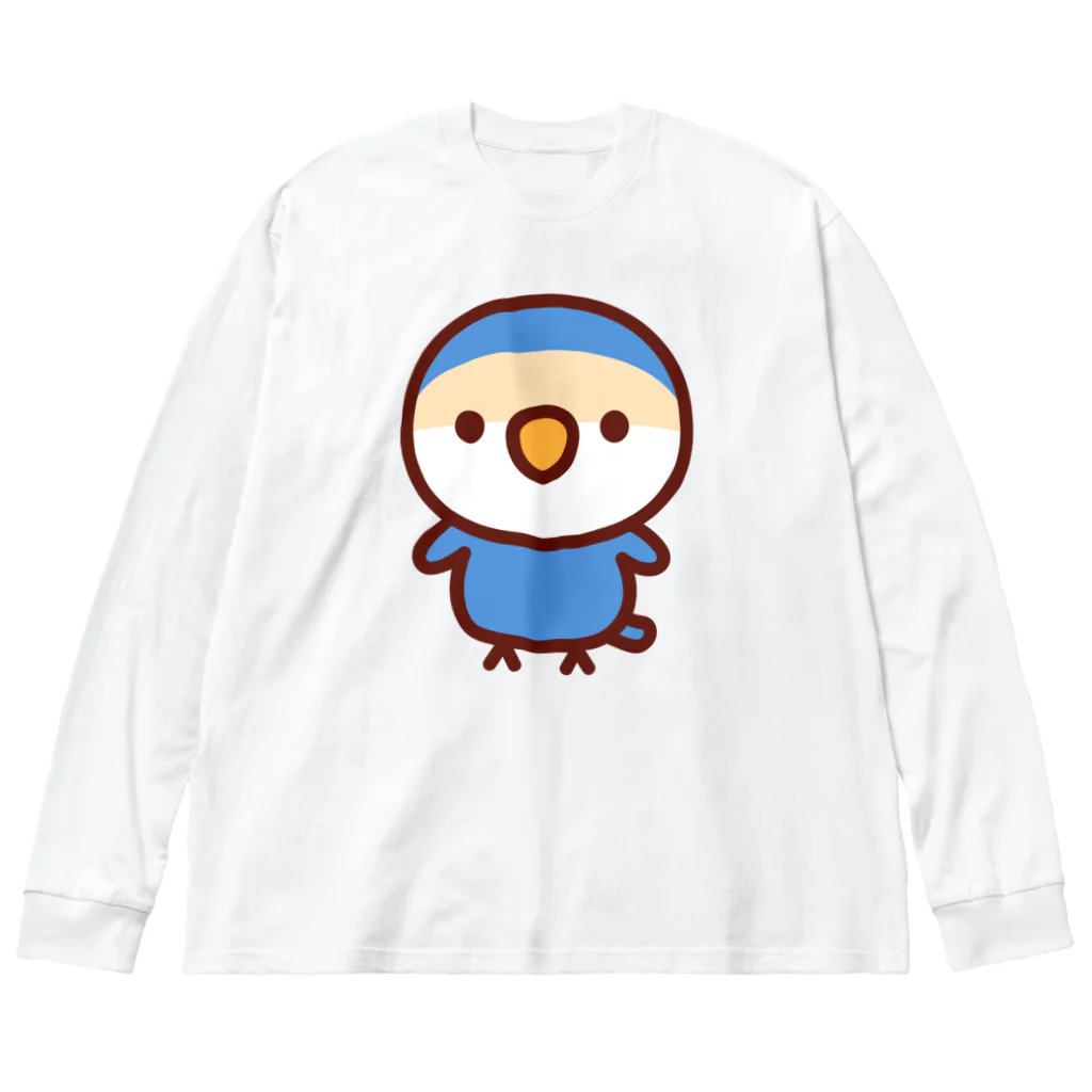 いんこ屋堂のコザクラインコ（バイオレットチェリー） Big Long Sleeve T-Shirt