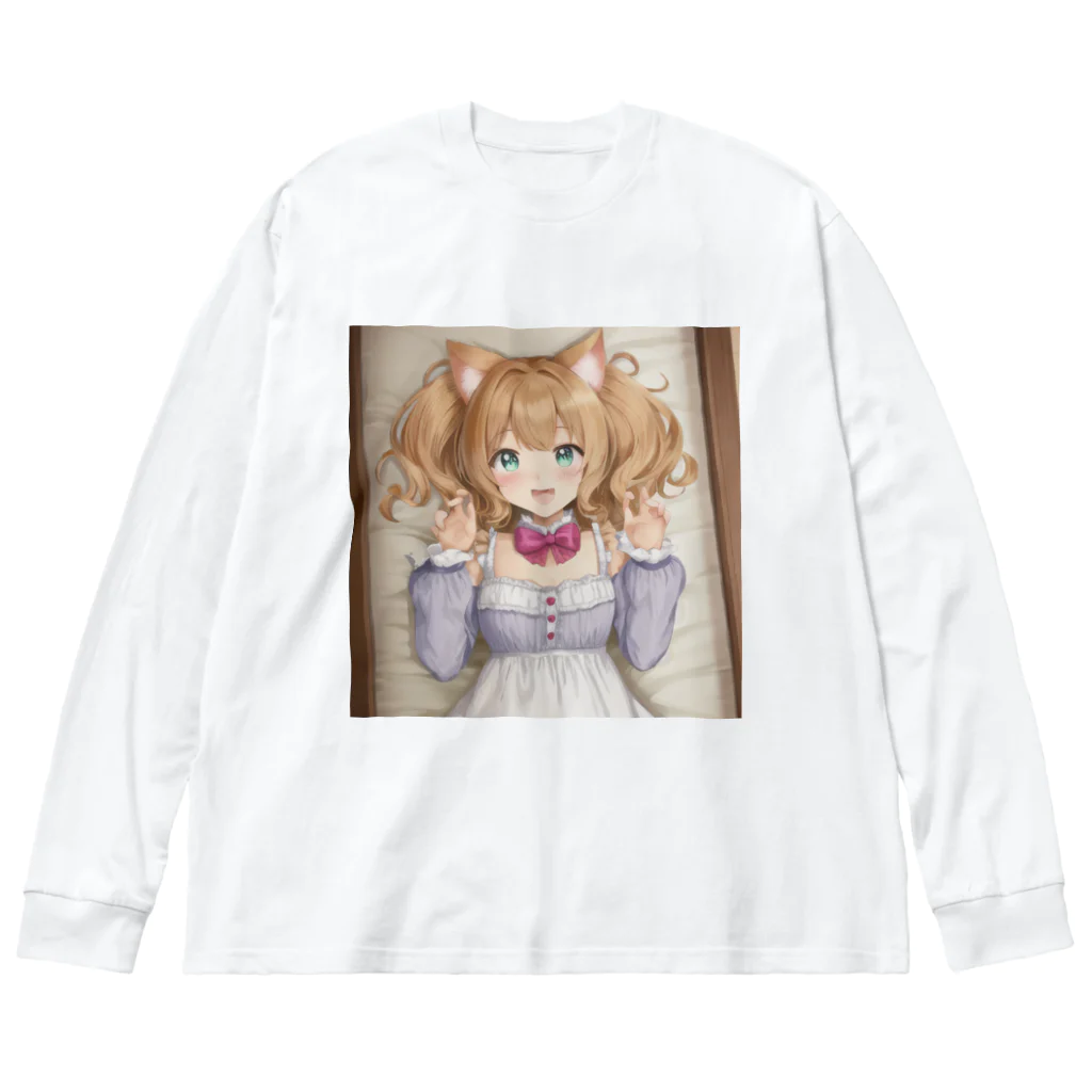 Noir's Cronusのねこ娘 ビッグシルエットロングスリーブTシャツ