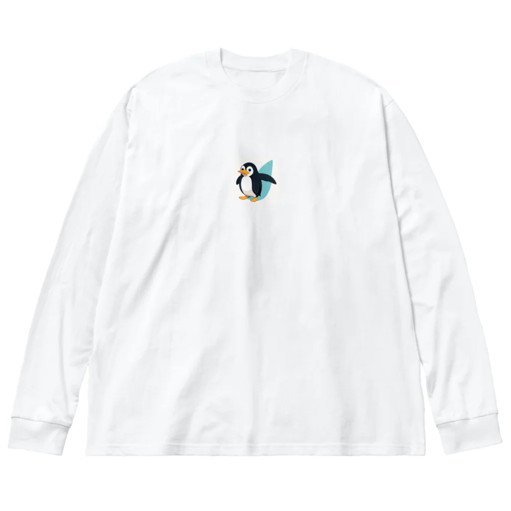 かわいい女の子とシュールな絵のペソギソ Big Long Sleeve T-Shirt