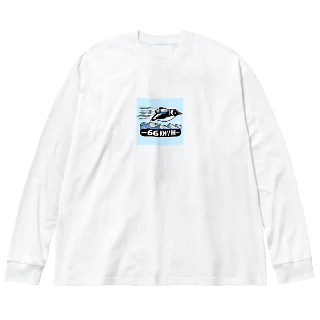 Emperor's FlightのFlying_penguin14 Big Long Sleeve T-Shirt