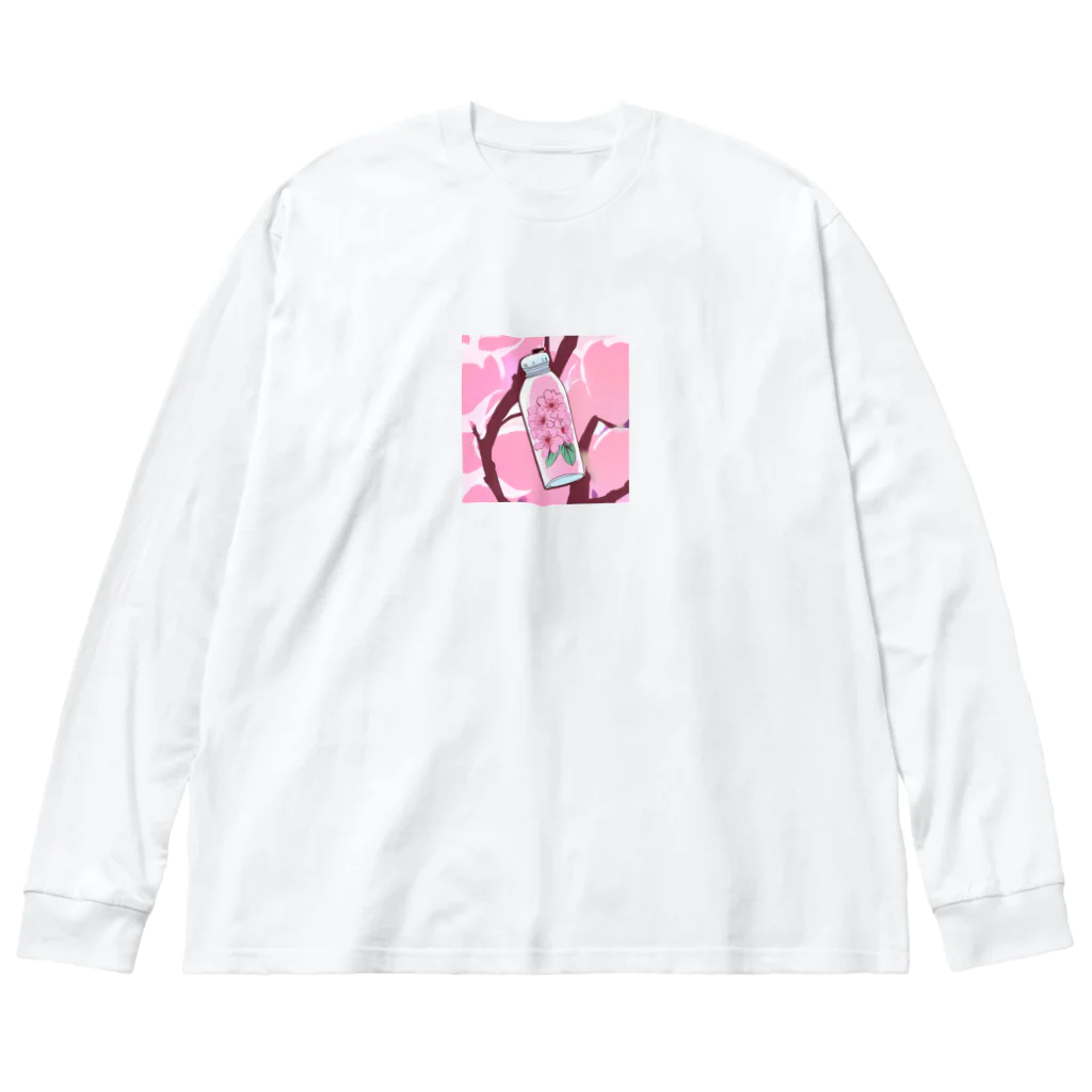 リホタママの水筒の中の桜 Big Long Sleeve T-Shirt