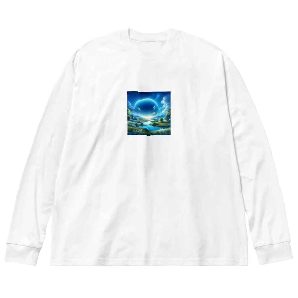 shigetomeのサファイア・スカイズ Big Long Sleeve T-Shirt