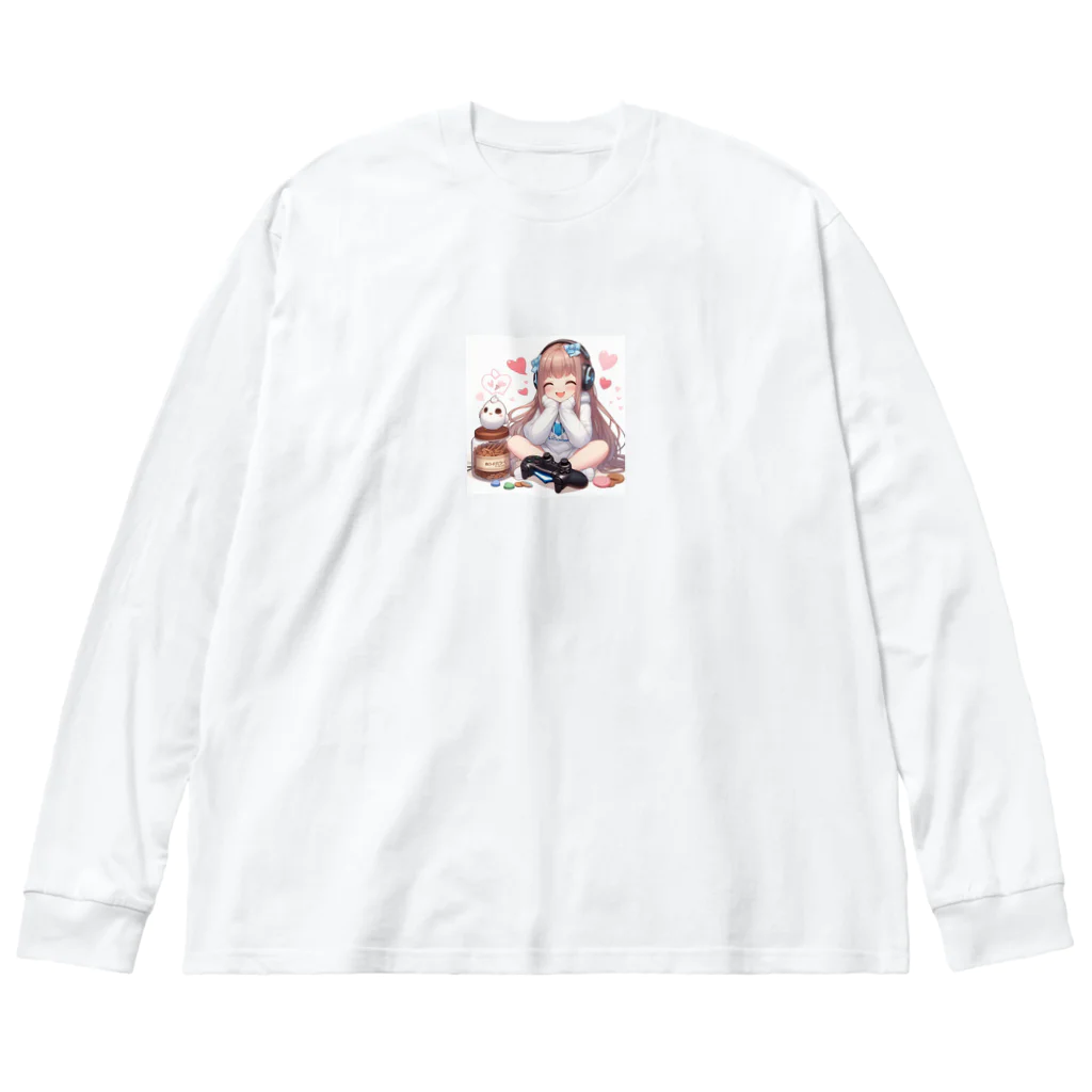 luckyTigerのゲーム女子 Big Long Sleeve T-Shirt