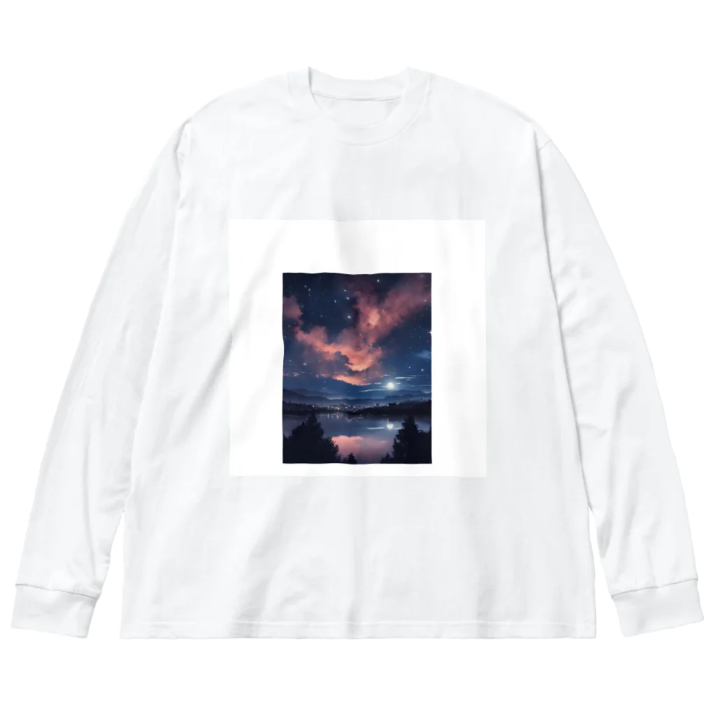 forest-の夜空 Big Long Sleeve T-Shirt