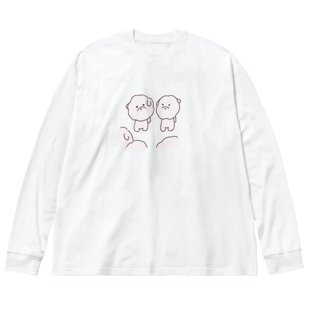 feee.co/フィー子(マーメイド)のふわもち犬の集い(井戸端会議) Big Long Sleeve T-Shirt