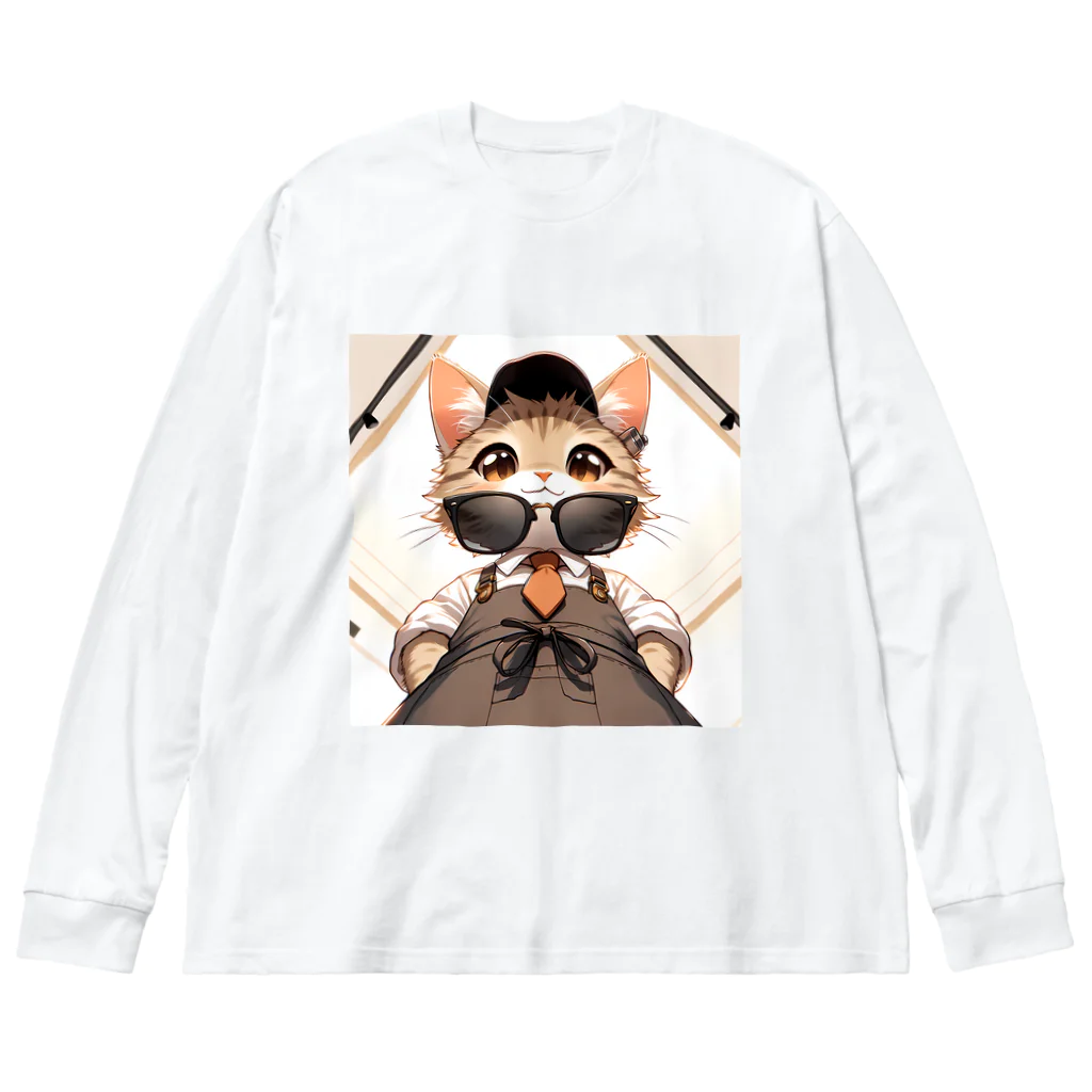 meow-sunniesのスマートニャンコ ビッグシルエットロングスリーブTシャツ