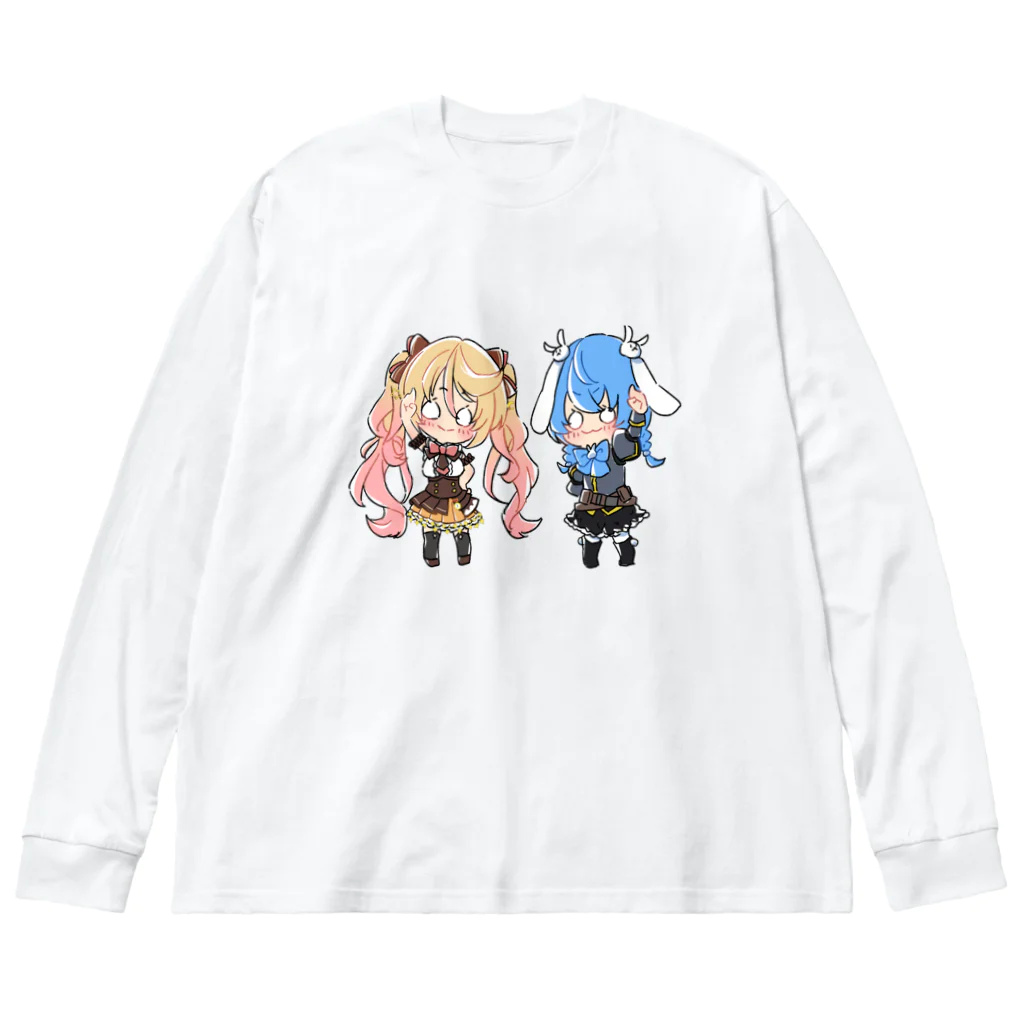 usabit.のぐっず屋さんのななゆ+うさぎガンマン Big Long Sleeve T-Shirt