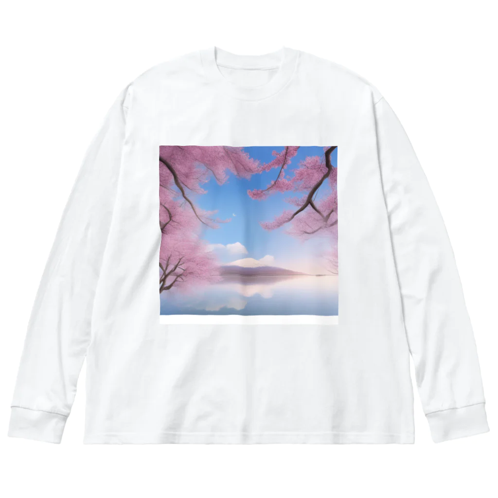 takuSHOP99の和の桜 ビッグシルエットロングスリーブTシャツ