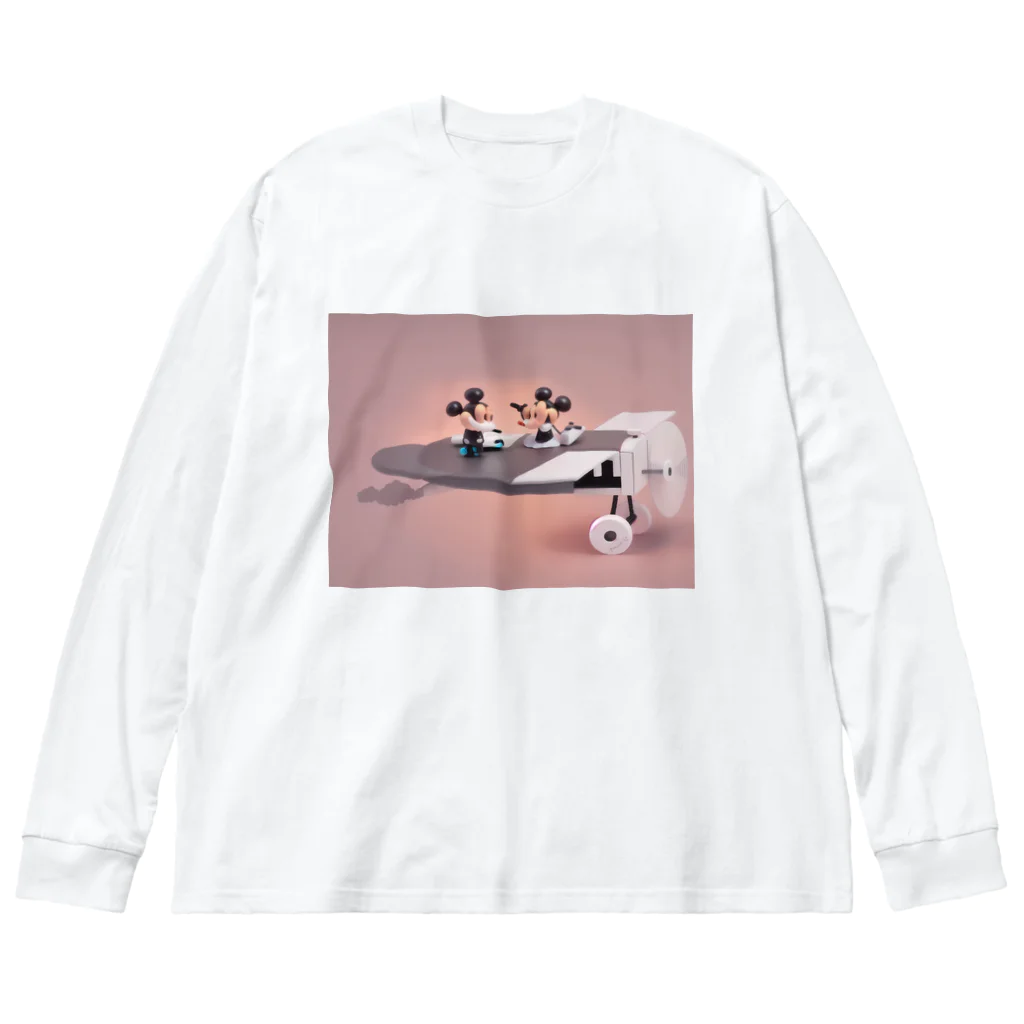 CHIKUSHOのプレーン・クレイジー Big Long Sleeve T-Shirt