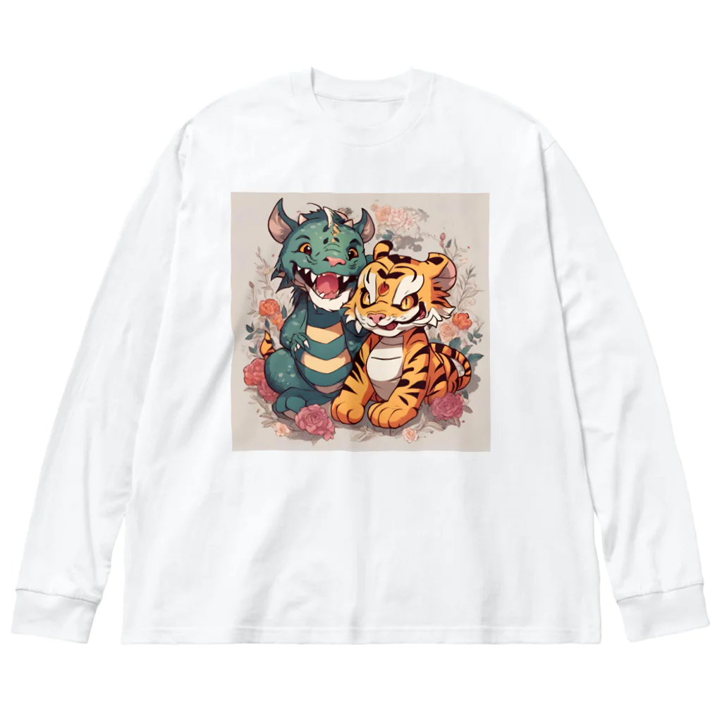 enryuu'sCLUBのPrettywithタイガー＆ドラゴン Big Long Sleeve T-Shirt