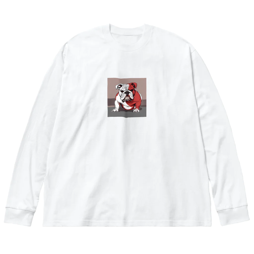 aiRUのRED& Burudoggu ビッグシルエットロングスリーブTシャツ