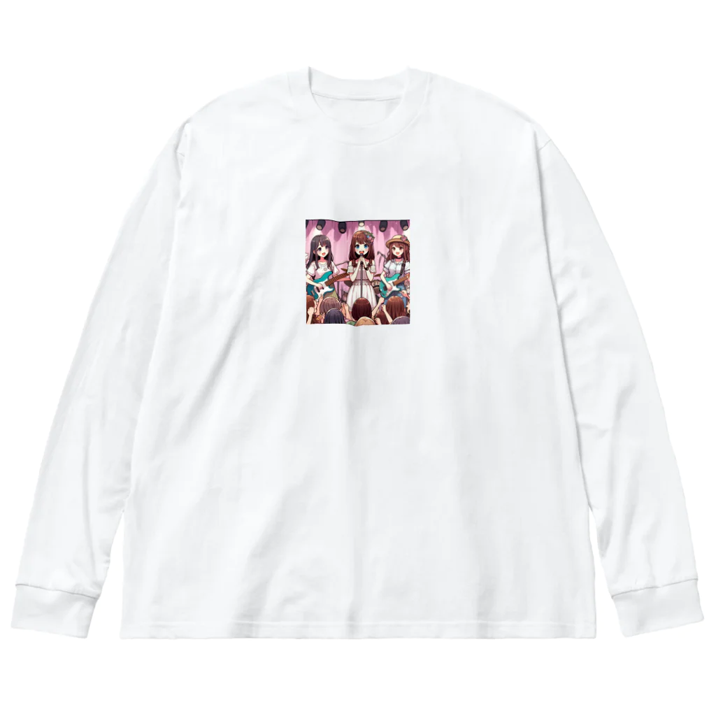 k.corporationのAI美女バンド Big Long Sleeve T-Shirt