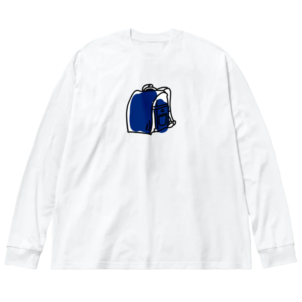 タカのどきどき青いランドセル Big Long Sleeve T-Shirt