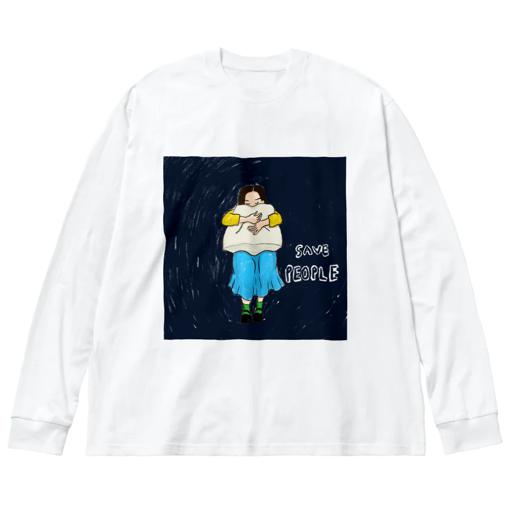 Omas LadenのSave people Big Long Sleeve T-Shirt