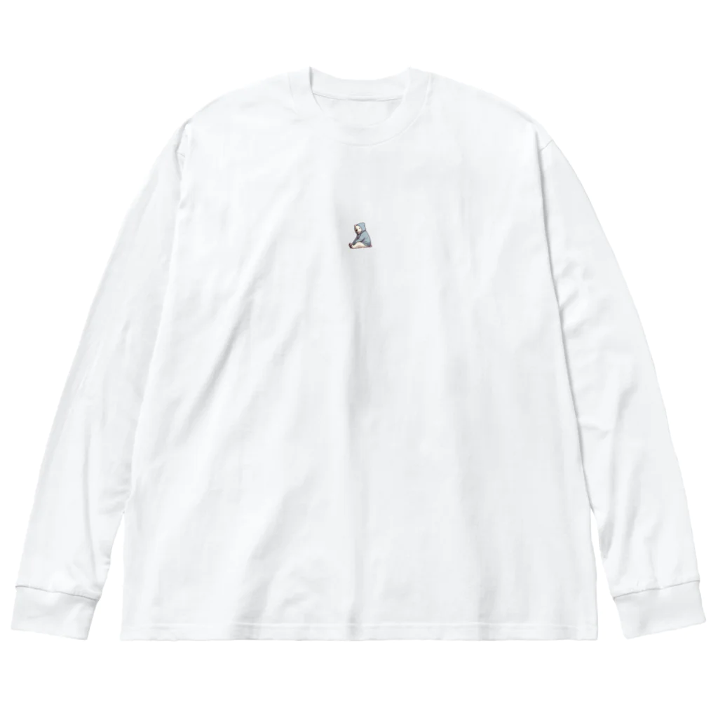 Kamonamiのシロクマパーカー ビッグシルエットロングスリーブTシャツ