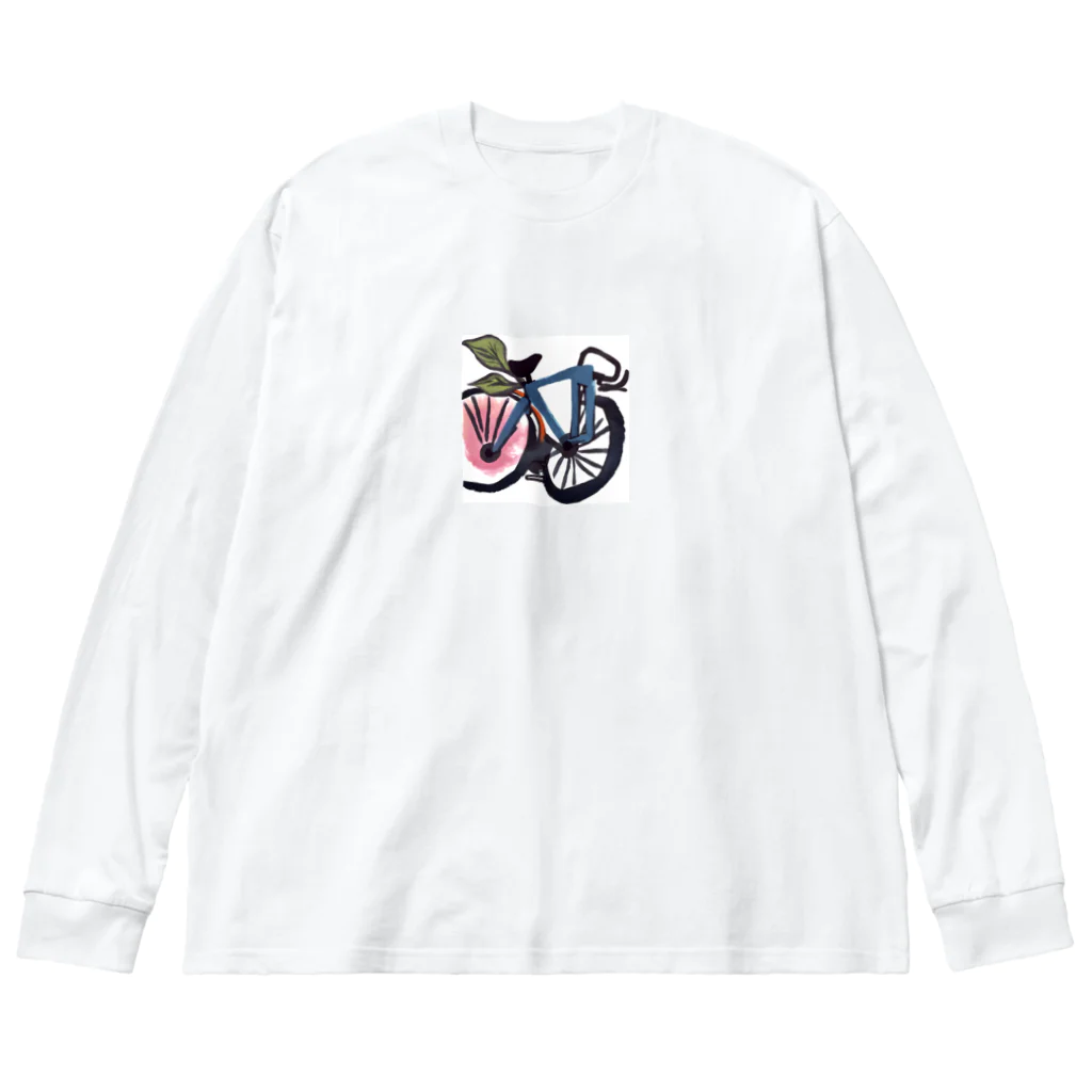 73shopの自転車イラスト ビッグシルエットロングスリーブTシャツ