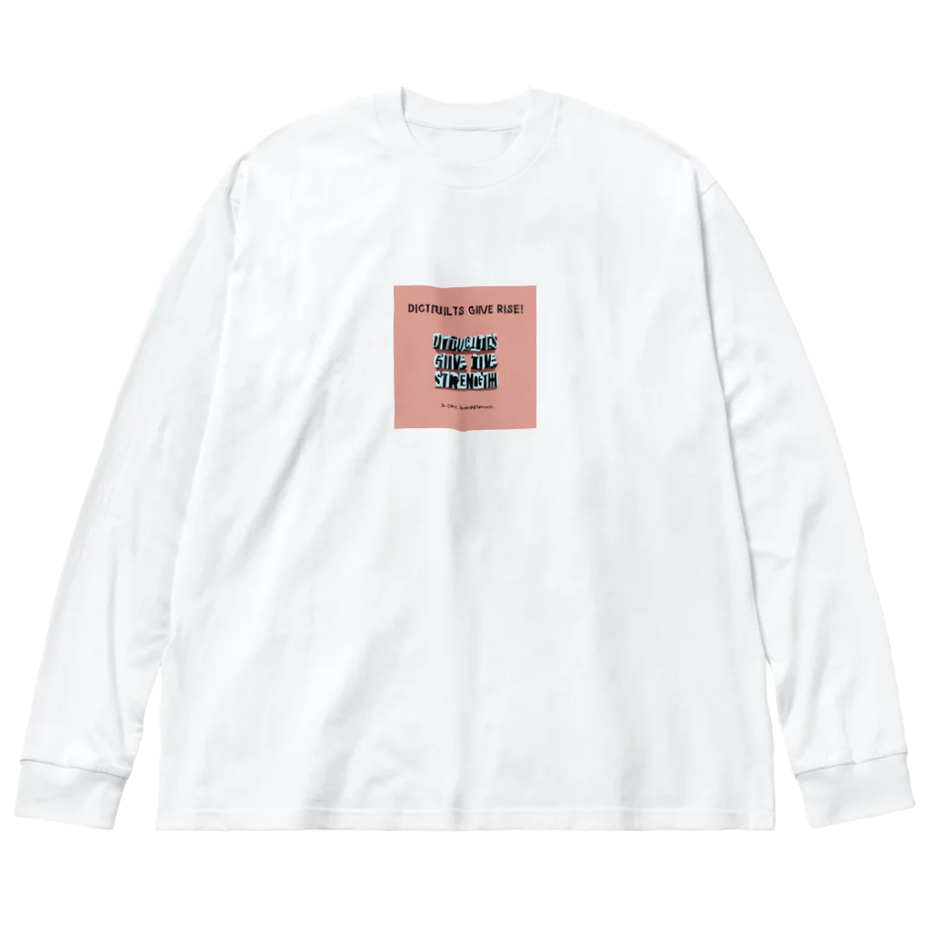 janbo-4の心に響く言葉 ビッグシルエットロングスリーブTシャツ