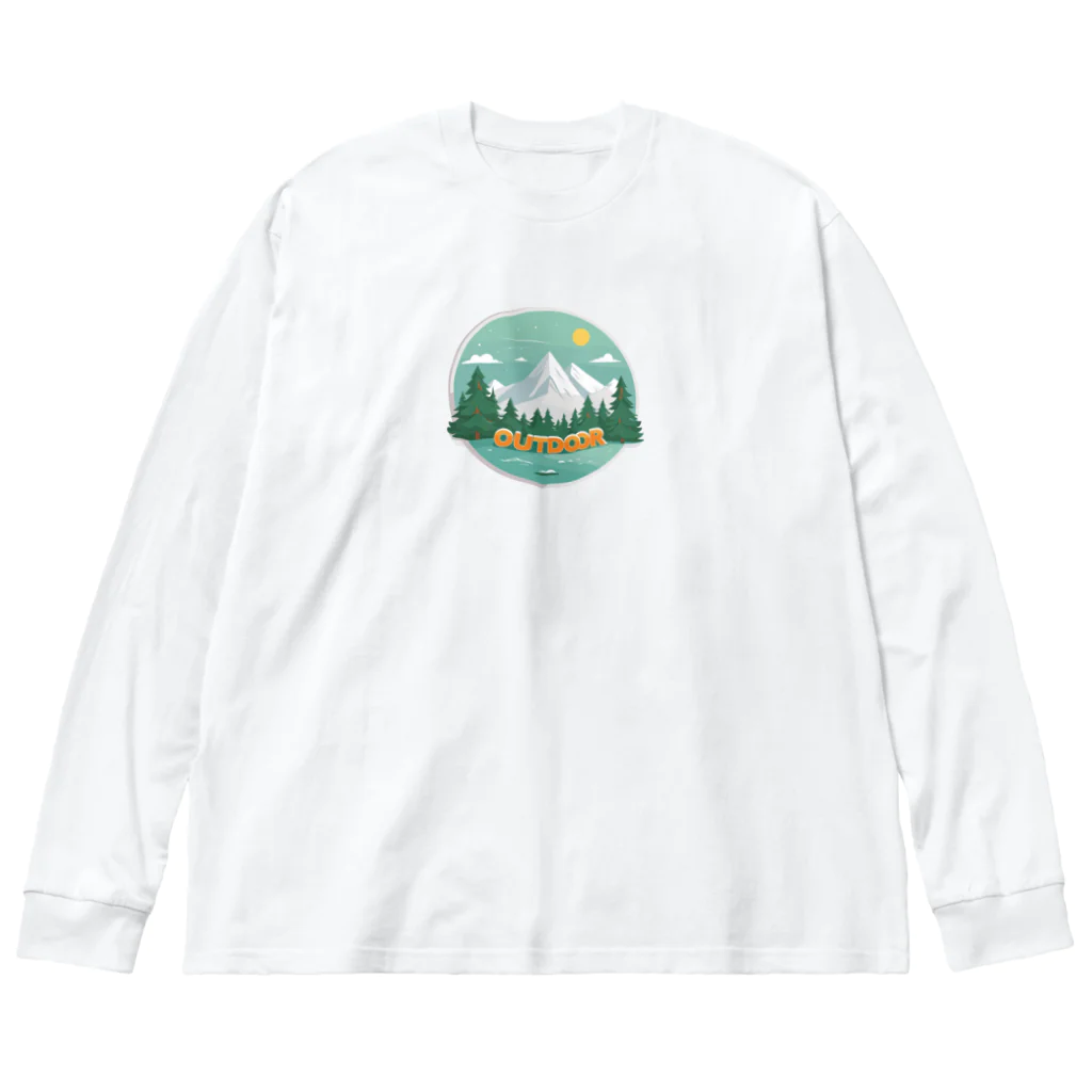 ファンシーTシャツ屋のアウトドアーワッペン Big Long Sleeve T-Shirt