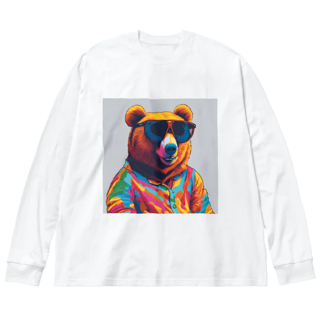 TPGのBear ビッグシルエットロングスリーブTシャツ