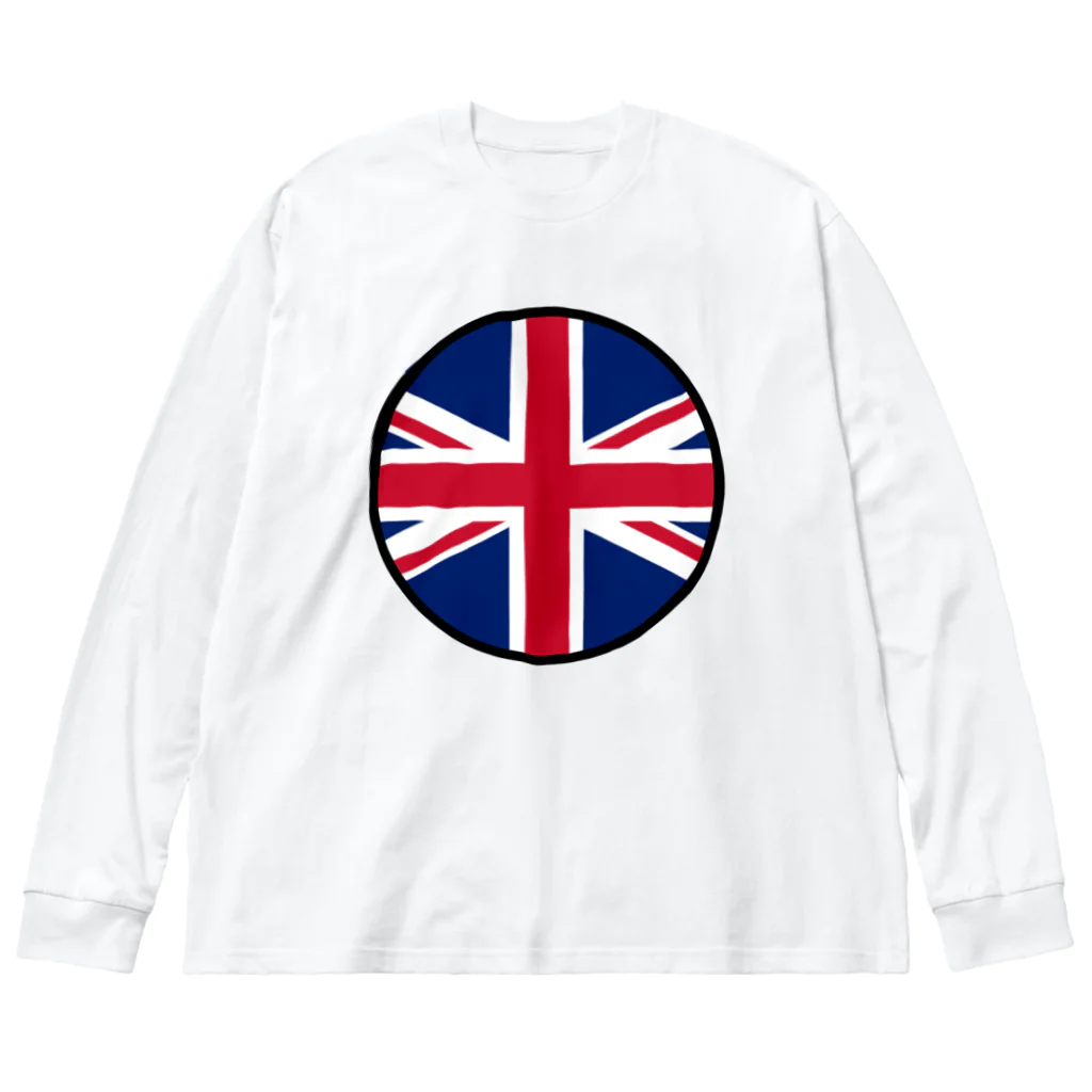 おもしろいTシャツ屋さんのイギリス England United Kingdom Great Britain Big Long Sleeve T-Shirt