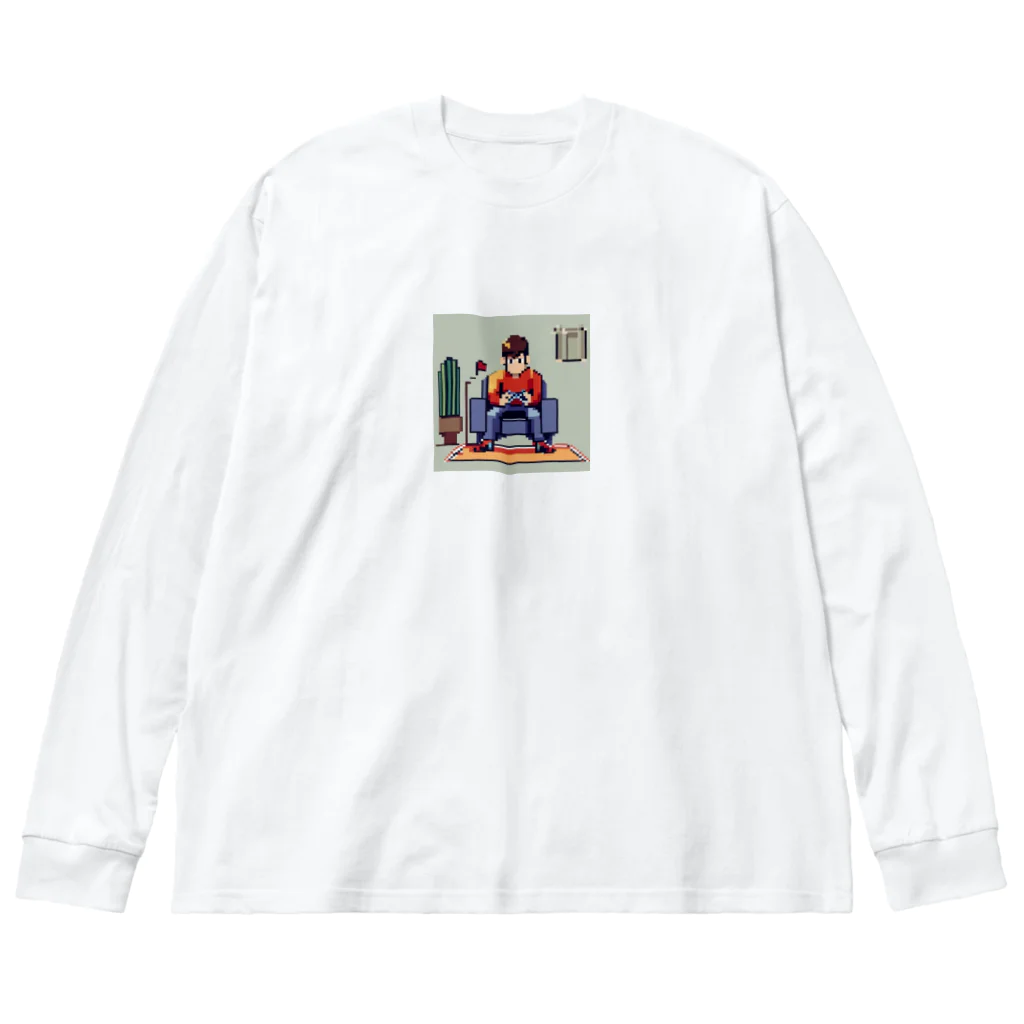 y-syo-のゲームするロケットボーイ Big Long Sleeve T-Shirt