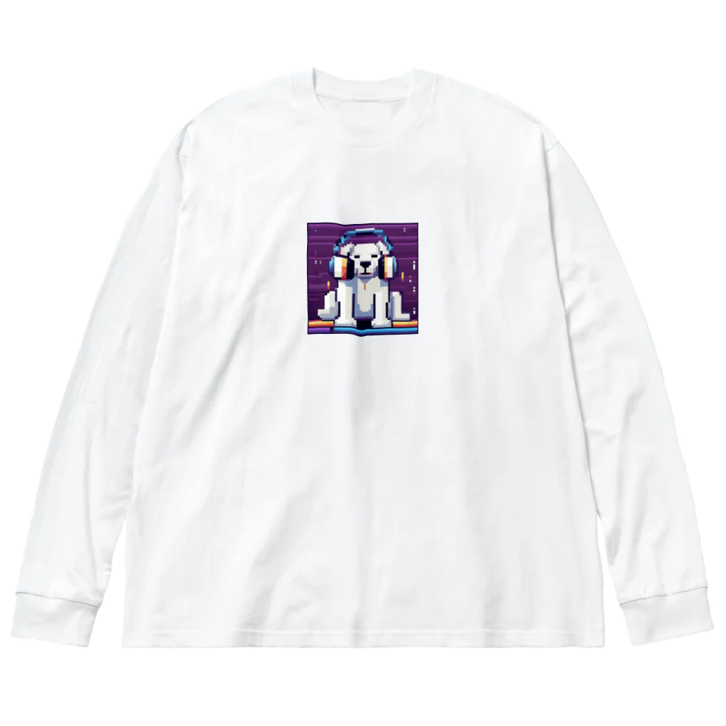 mellowのDJわんこ ビッグシルエットロングスリーブTシャツ