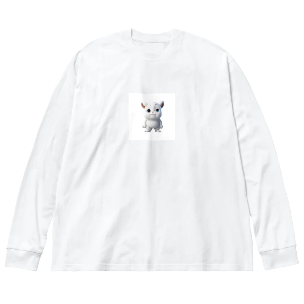 ブサカワ二頭身アニマルくんのブサカワ二頭身アニマル(背景無) Big Long Sleeve T-Shirt