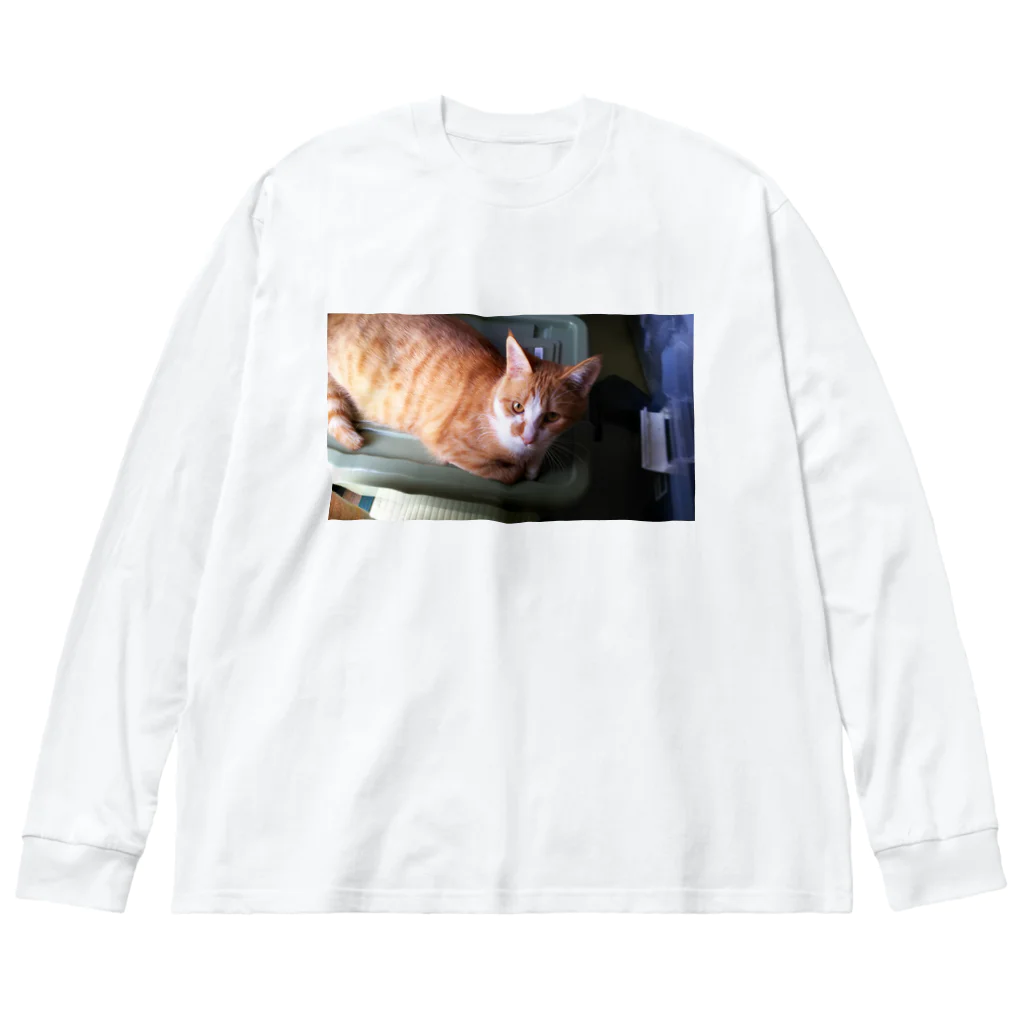 金運招福オフィシャルショップの金運招きネコのゆず Big Long Sleeve T-Shirt